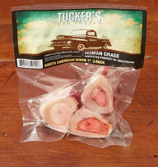 Tucker's Raw Bone Bison Toy Breed 1" 3pk
