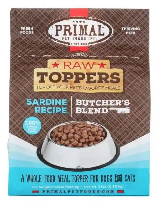 Prim Frzn Canine/feline Butcher's Blend Topper Sar