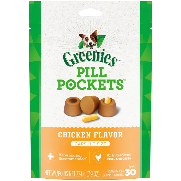 Pill Pockets Capsule Size Soft Dog Treats Chkn - 7