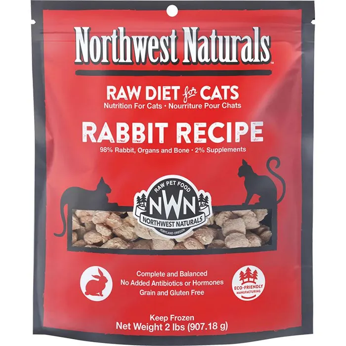 Northwest Naturals Frozen Cat Rabbit 2-lb