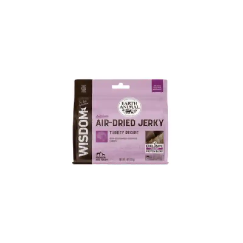Earth Animal Dog Wisdom Air Dried Jerky Trky 4 Oz