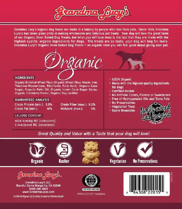 Grandma Lucy's Organic Cranberry 14oz