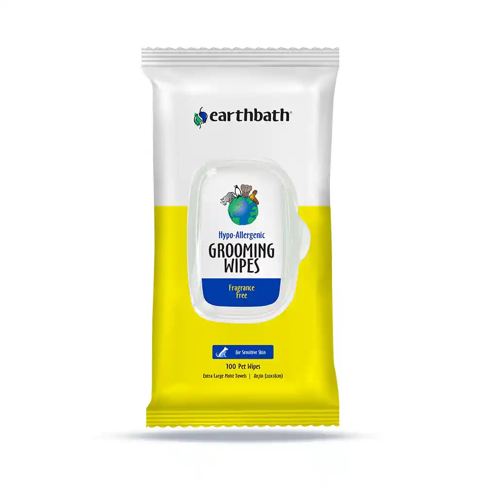 Earthbath Hypo-allergenic Grooming Wipes 100 Ct