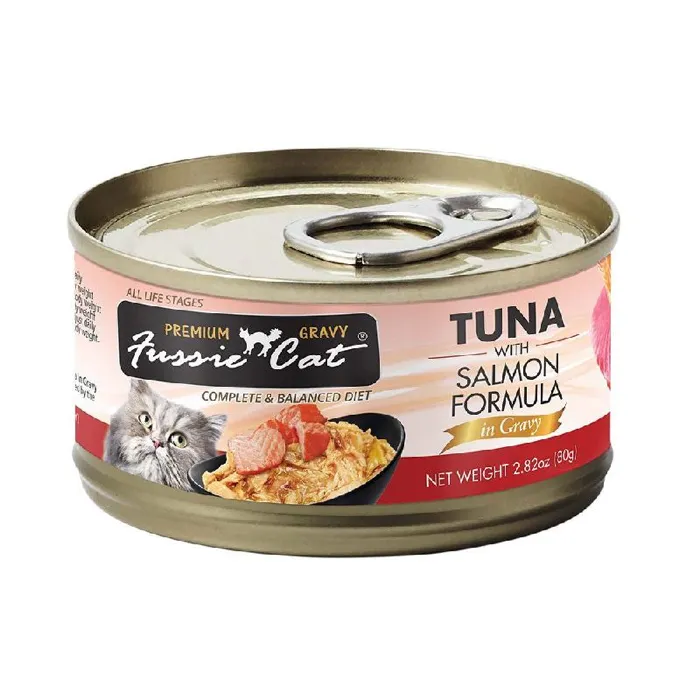 Fussie Cat Tuna & Salmon Gravy 2.82oz