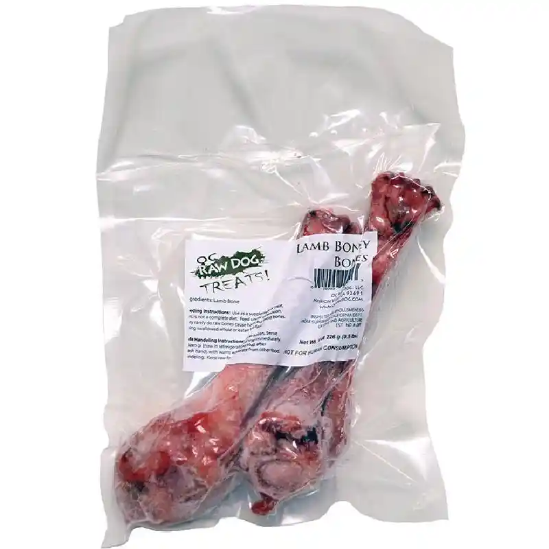 Oc Raw Lamb Bony Bones, 0.5 Lb