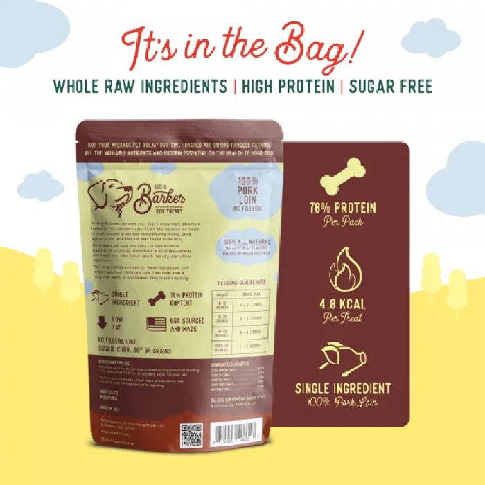 Beg & Barker Dog Treats Porkloinstrips 4-oz.
