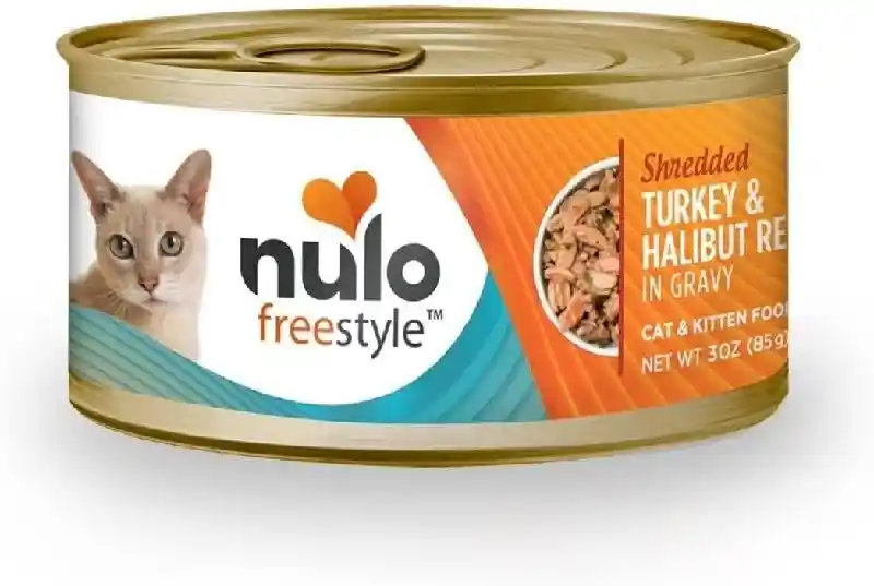 Nulo Cat Can Shredded Turkey/Halibut 3oz