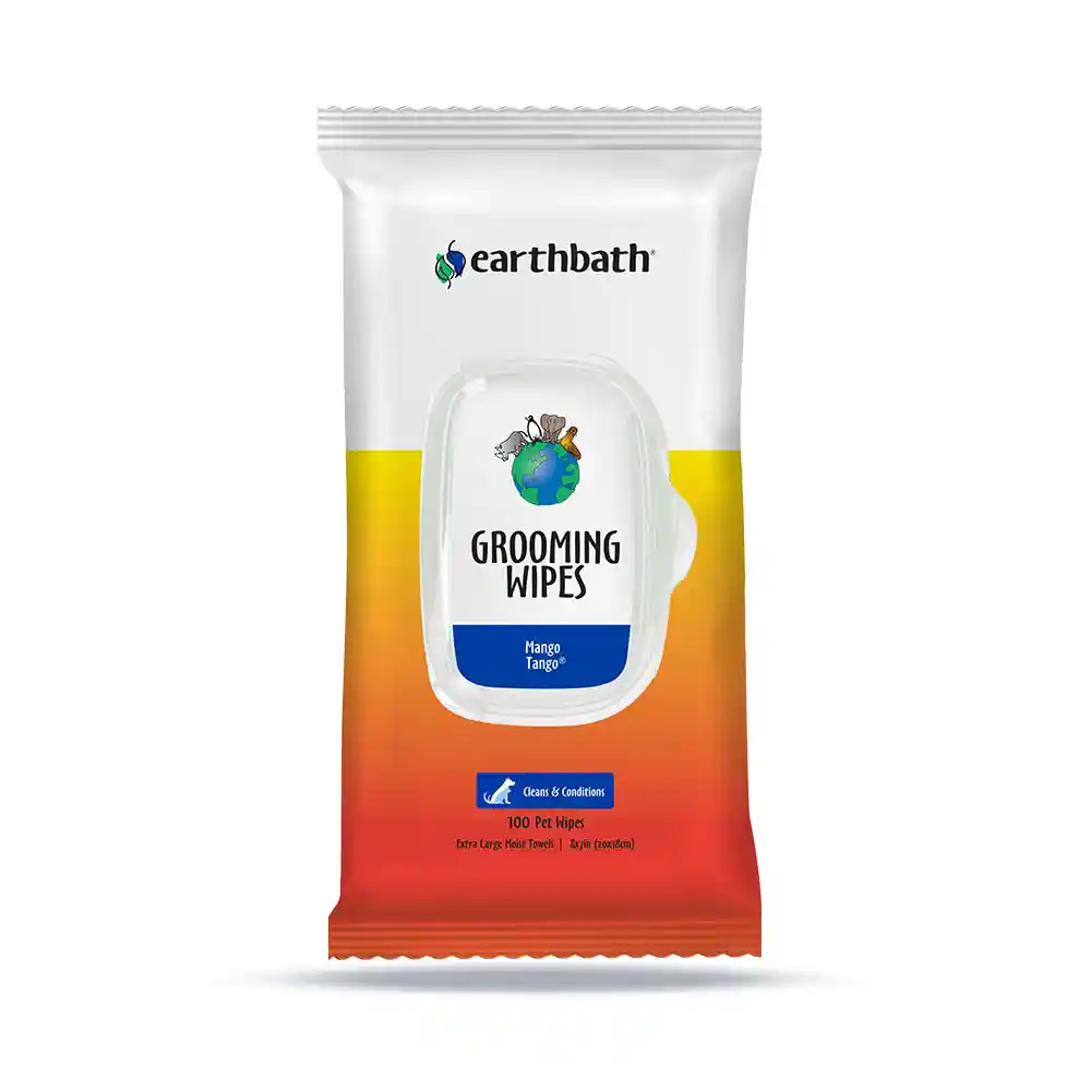 Earthbath Grooming Wipes Mango Tango 100ct Pack