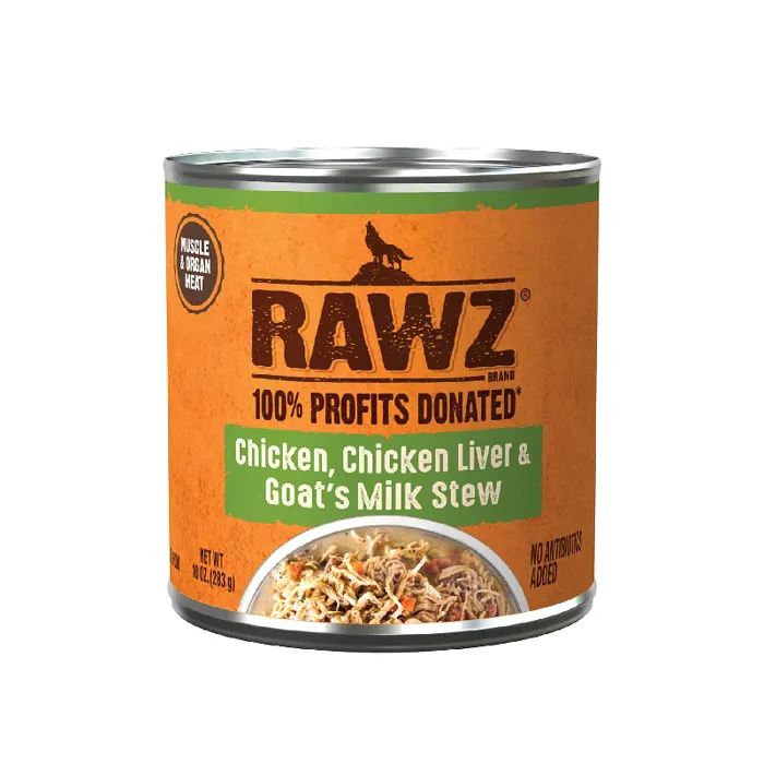 Rawz Dog Stew Chicken Chknlivr Goat Milk Can 10 Oz