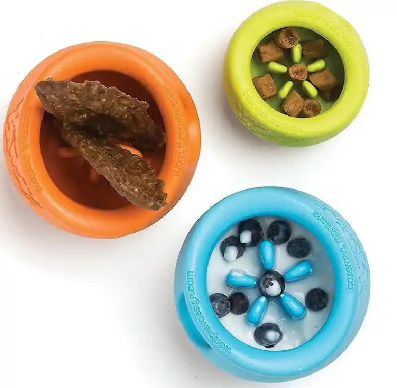 West Paw Zogoflex Toppl Large Tangerine