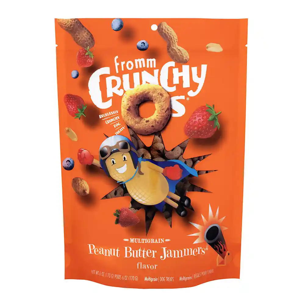 Fromm Crunchy O's P'nut Buttr Jammers Trt 6 Oz