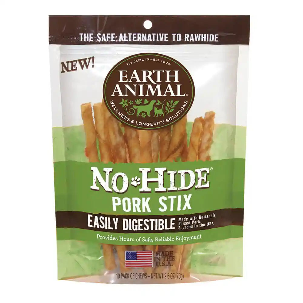 Rawhide Alternative Pork Chews Sm, 10-pack