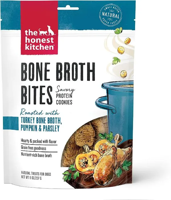 Thk Dog Bone Broth Bites Turkey Pumpkin Treat 8oz