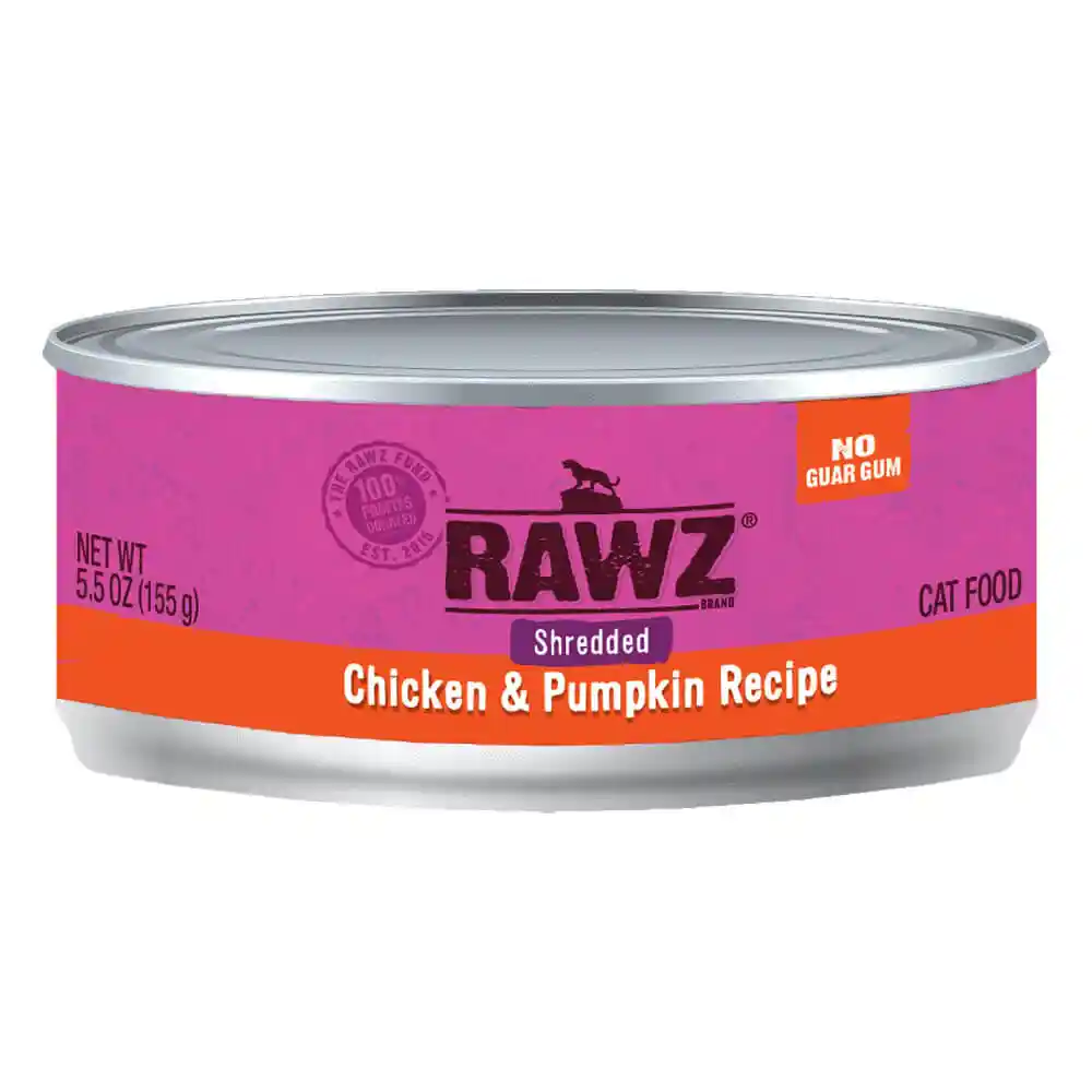 Rawz Shred Chicken & Pumpkin Can Cat 24 / 5.5 Oz
