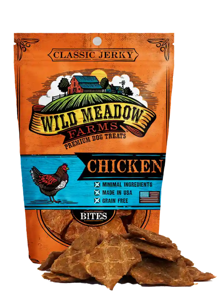 Wild Meadow Farms Chkn Jerky Bites 3.5-oz