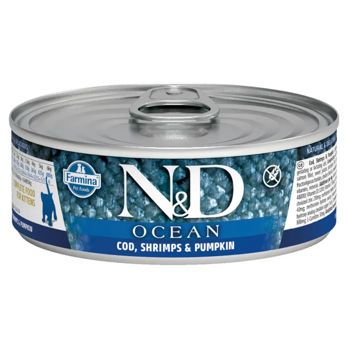 Farmina N&d Cod Shrimp/pumpkin Kitten 2.46-oz