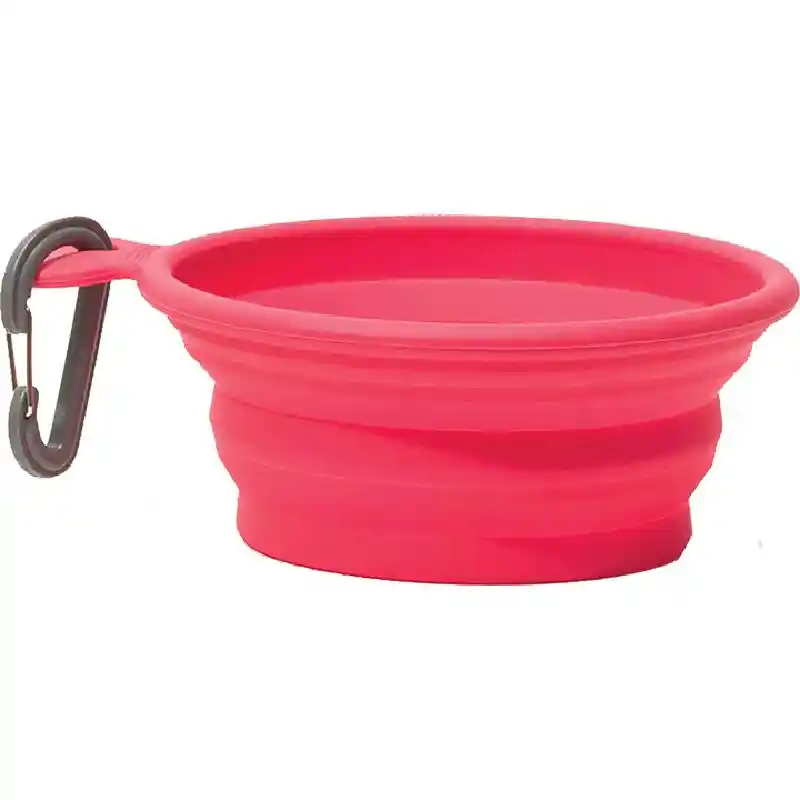 Messy Mutts Travel Bowl Red 1.5 cups