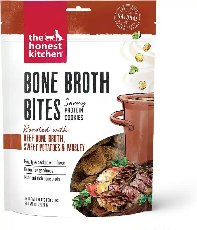 The Honest Kitchen Dog Bone Broth Bites Beef 8oz