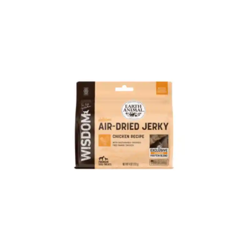 Earth Animal Dog Wisdom Air Dried Jerky Chkn 4 Oz