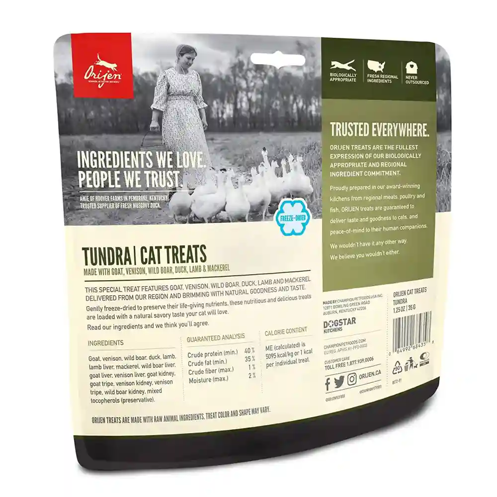 Champion Cat Orijen Fd Tundra Treat 1.25 Oz