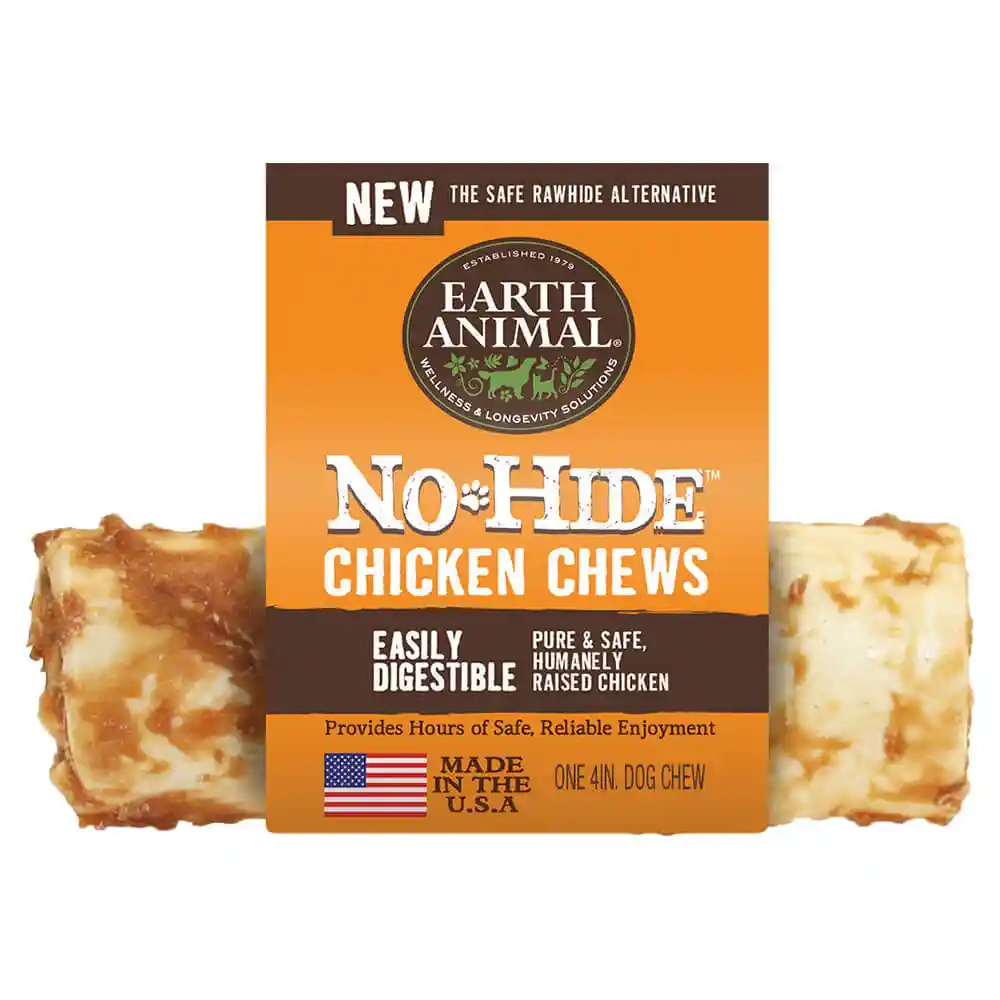 Earth Animal No Hide Chicken Chews Bulk Display 24