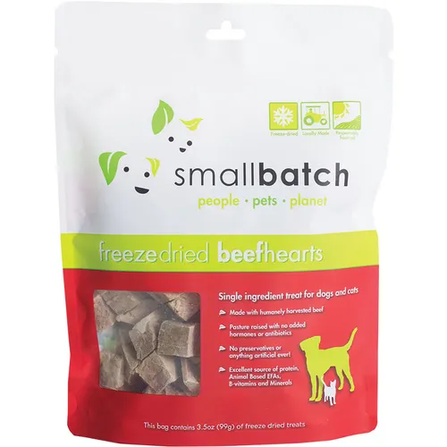 Small Batch Freeze Dried Beef Hearts 3.5-oz