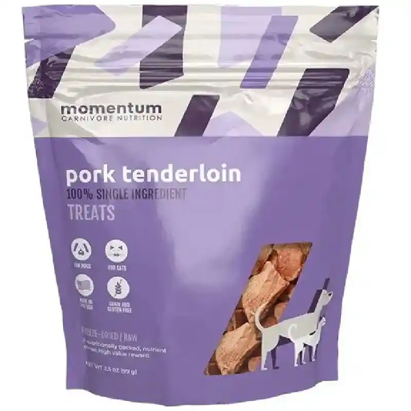 Momentum 3.5 Oz Dog Pork Tenderloin Fd Treat Gf Ea