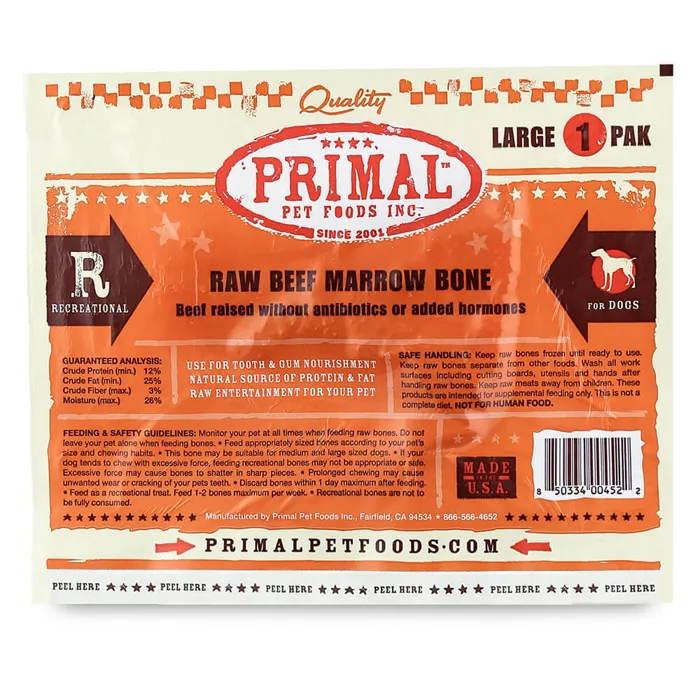 Primal Marrow Bones Large Single Beef Marrow