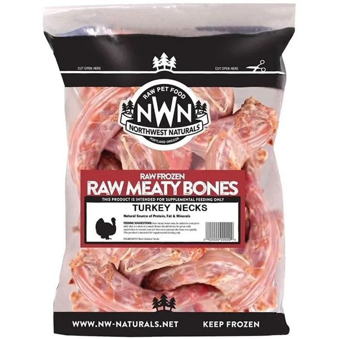 Northwest Naturals Raw Frozen Turkey Necks 4ct