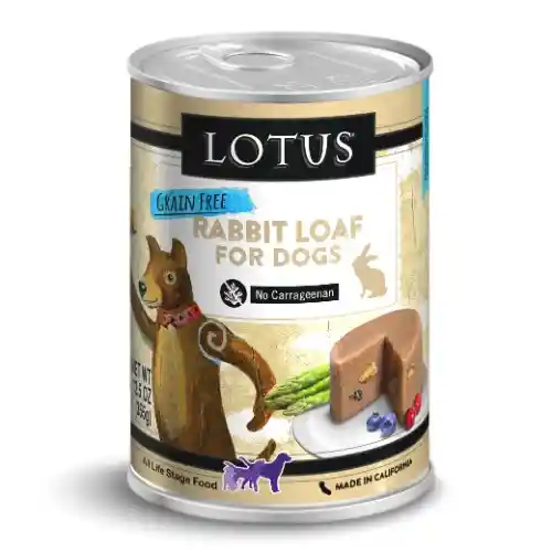 Lotus Dog Gf Rabbit Pate Loaf 12.5-oz
