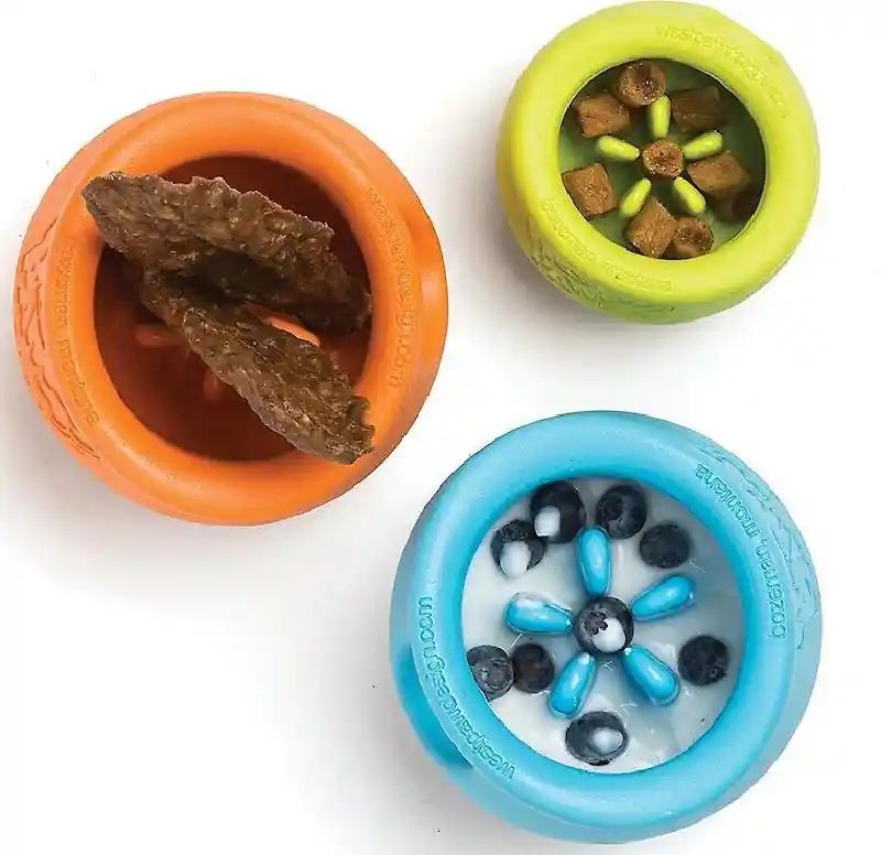 West Paw Zogoflex Toppl Dog Toy, Tangerine, Small