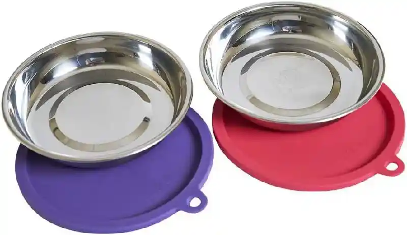 MessyCat Cat Bowl + Lid Set 2pk 1.75 Cup