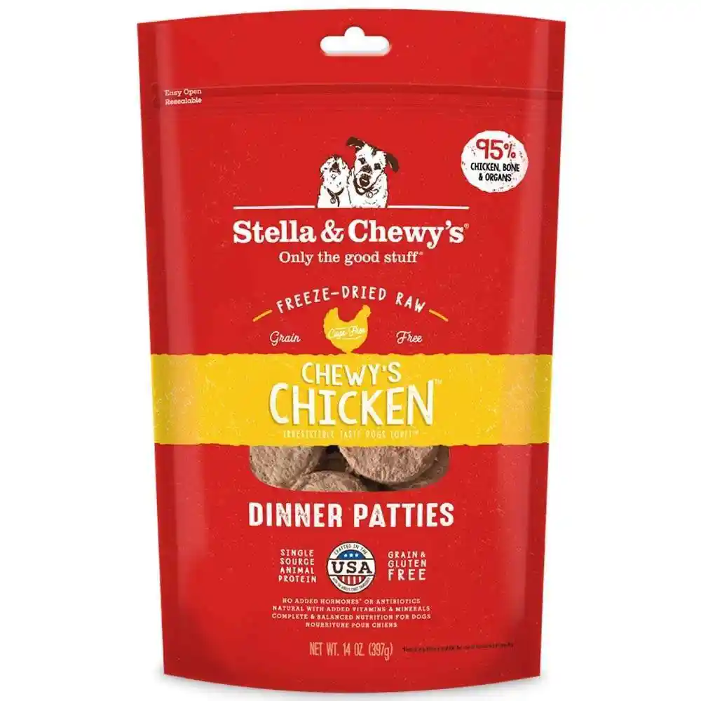 Dinner Patties Chewy's Chkn Gf Fd Raw Dog 14-oz