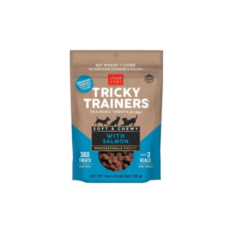 Chewy Tricky Trainers Salmon Dog Treats 14-oz