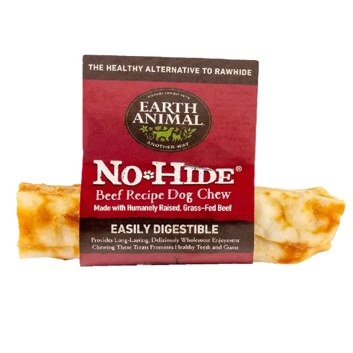 Earth No Hide Beef Chews 4-in 24-ct