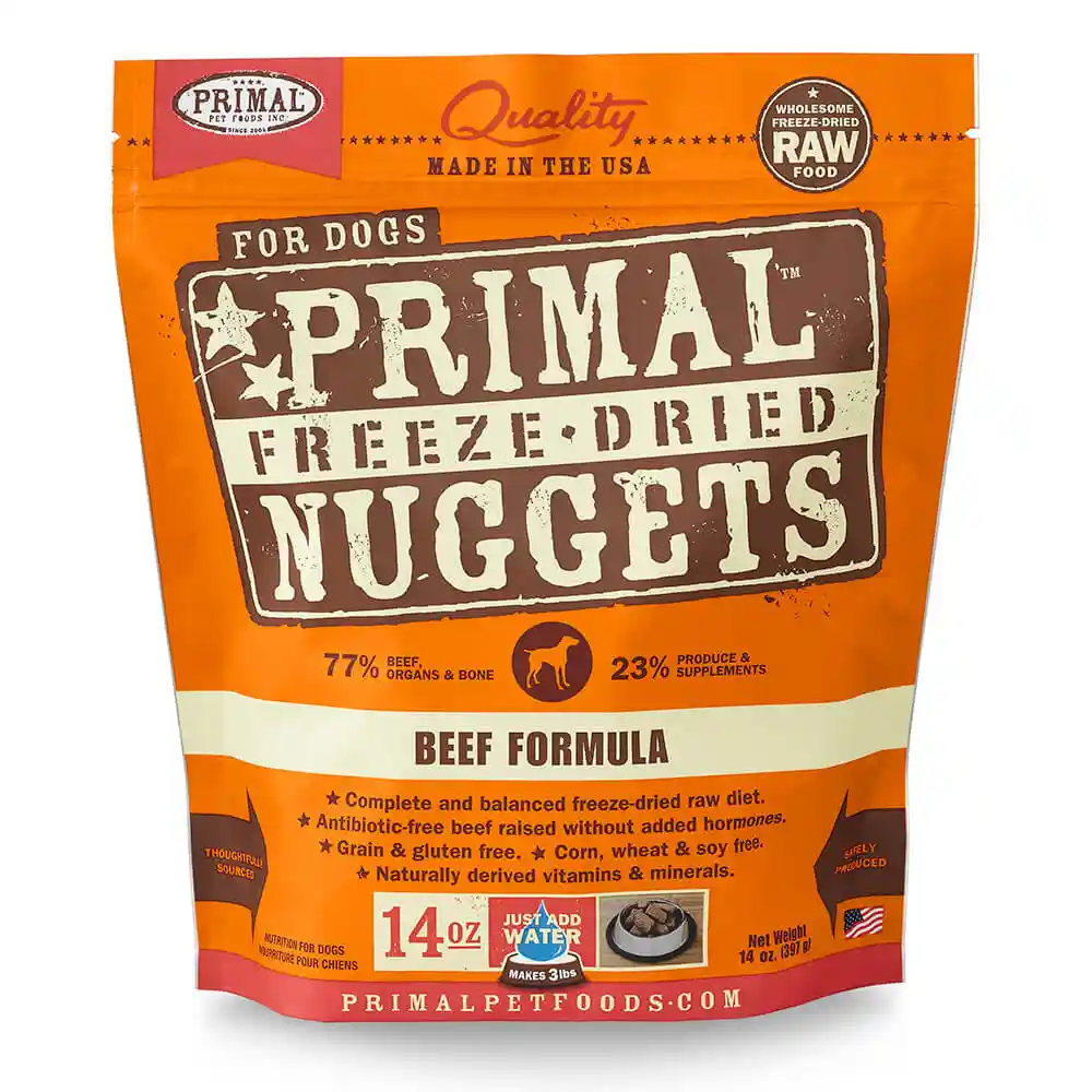 Primal Freeze Dried Beef Formula Nuggets 14 Oz