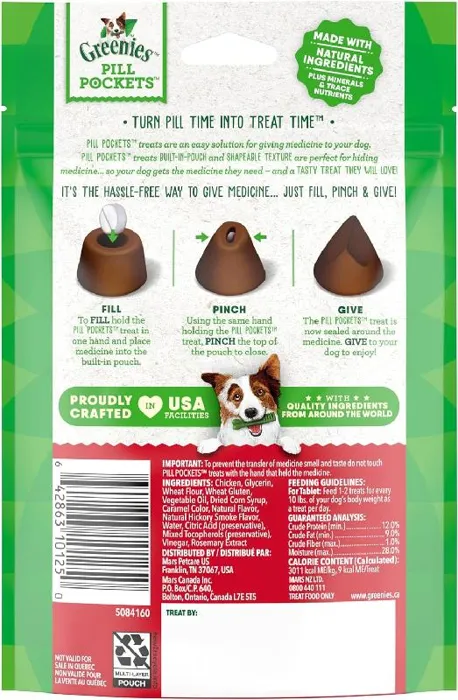 Pill Pockets K9 Hickory Smoke Trt Tablets 3.2-oz
