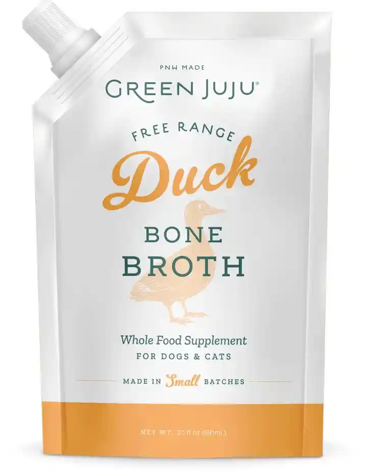 Green Juju Duck Bone Broth Dogs/cats 20-oz