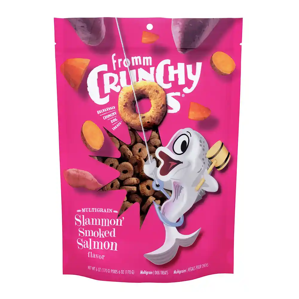 Crunchy O's Treats Slammon' Smoked Salmon 6-oz