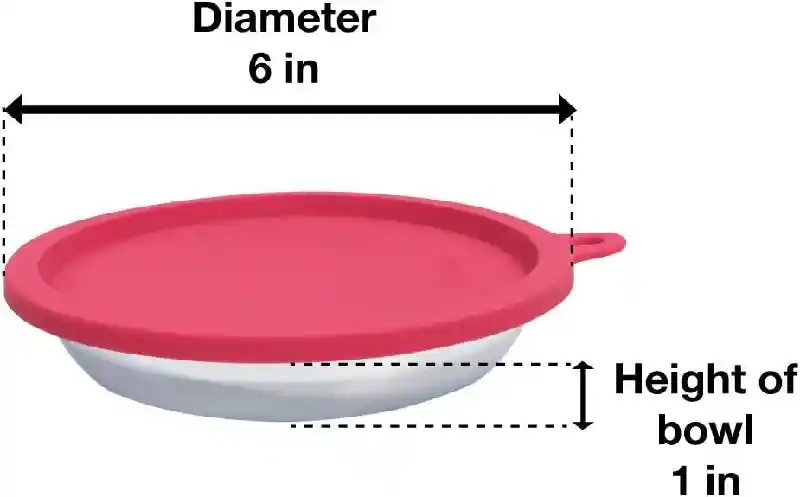 MessyCat Cat Bowl + Lid Set 2pk 1.75 Cup