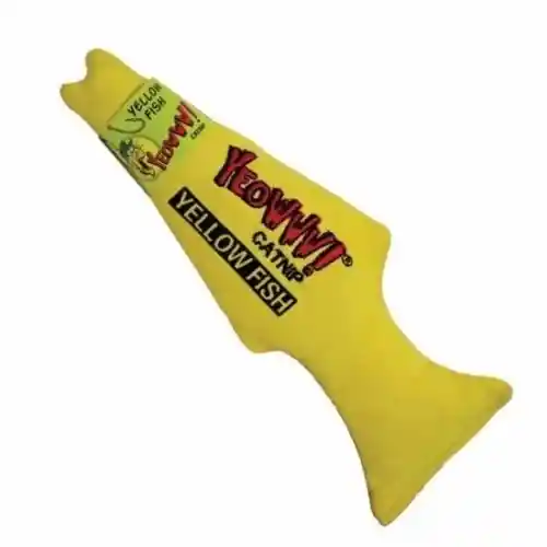 Ducky Toy Yeowww Catnip Fish Yellow