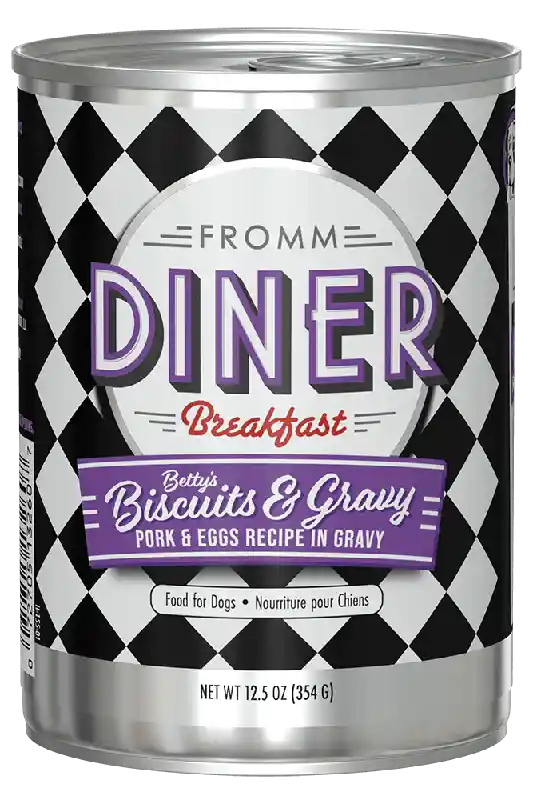 Fromm Dog Diner Bisc Pork Eggs Gravy Can 12.5-oz 1