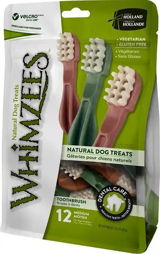 Whimzees Dentral Treats Brushzees X Small 48 Ct