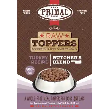 Prim Frzn Canine/feline Butcher's Blend Topper Tur