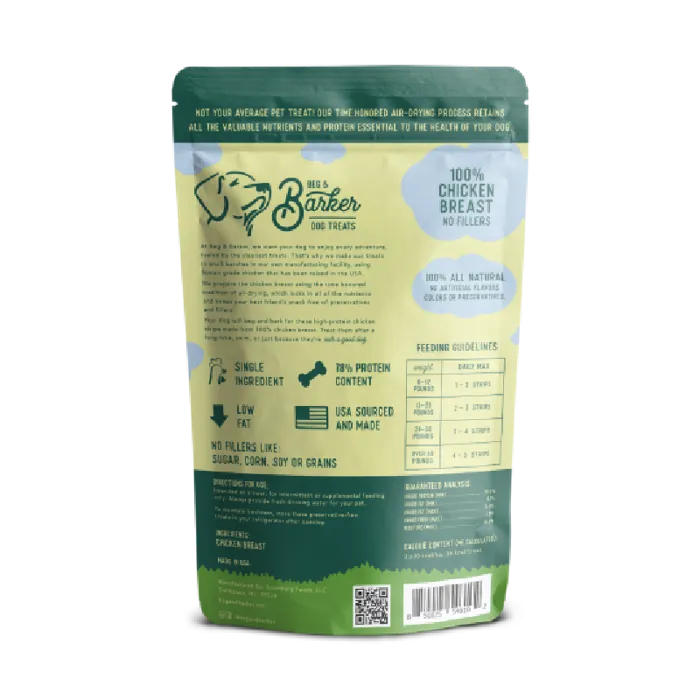 Beg & Barker Chicken Breast Strip Dog Treats 4 Oz