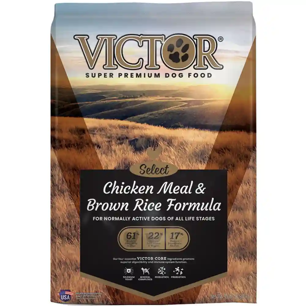 Victor Chk Brn Rice W/lamb 15lb