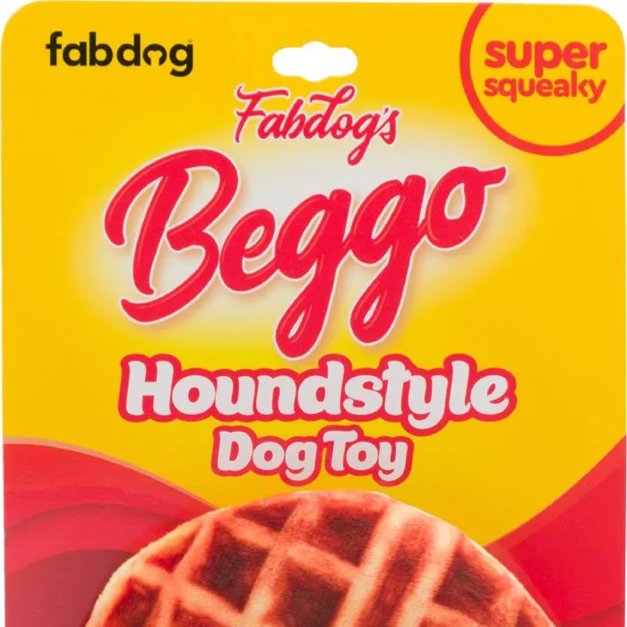 Fab Dog Toy Foodie Beggo Waffle