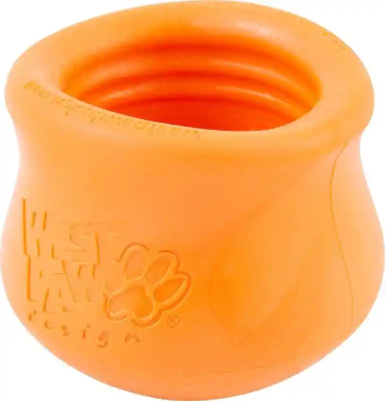 West Paw Zogoflex Toppl Large Tangerine