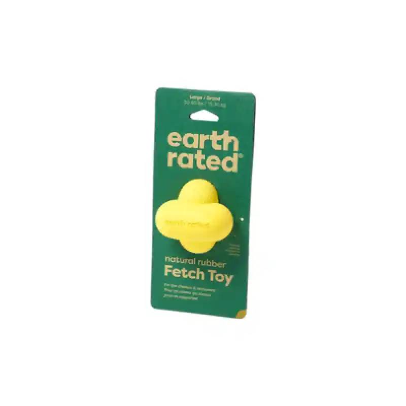 Fetch Toy Yellow Rubber - Lrg