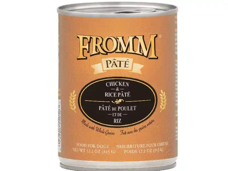 Fromm Canned Pate Dog Food Chicken Rice 12.2-oz